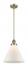 Innovations Lighting 201S-AB-G41-L - Cone - 1 Light - 12 inch - Antique Brass - Stem Hung - Mini Pendant