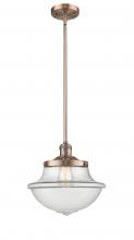 Innovations Lighting 201S-AC-G542-LED - Oxford - 1 Light - 12 inch - Antique Copper - Stem Hung - Mini Pendant