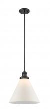 Innovations Lighting 201S-BK-G41-L-LED - Cone - 1 Light - 12 inch - Matte Black - Stem Hung - Mini Pendant
