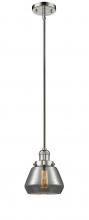 Innovations Lighting 201S-PN-G173-LED - Fulton - 1 Light - 7 inch - Polished Nickel - Stem Hung - Mini Pendant