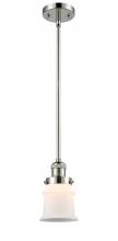 Innovations Lighting 201S-PN-G181S-LED - Canton - 1 Light - 5 inch - Polished Nickel - Stem Hung - Mini Pendant