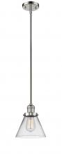 Innovations Lighting 201S-PN-G42-LED - Cone - 1 Light - 8 inch - Polished Nickel - Stem Hung - Mini Pendant