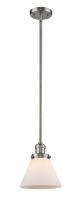 Innovations Lighting 201S-SN-G41 - Cone - 1 Light - 8 inch - Brushed Satin Nickel - Stem Hung - Mini Pendant