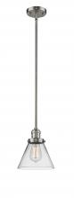 Innovations Lighting 201S-SN-G42-LED - Cone - 1 Light - 8 inch - Brushed Satin Nickel - Stem Hung - Mini Pendant