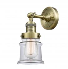 Innovations Lighting 203-AB-G182S-LED - Canton - 1 Light - 5 inch - Antique Brass - Adjustable Sconce