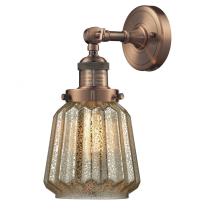 Innovations Lighting 203-AC-G146 - Chatham - 1 Light - 7 inch - Antique Copper - Adjustable Sconce