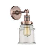 Innovations Lighting 203-AC-G182-LED - Canton - 1 Light - 7 inch - Antique Copper - Adjustable Sconce