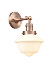 Innovations Lighting 203-AC-G531-LED - Oxford - 1 Light - 8 inch - Antique Copper - Adjustable Sconce