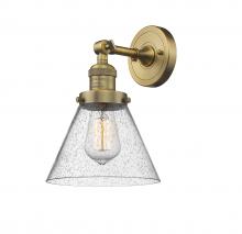 Innovations Lighting 203-BB-G44-LED - Cone - 1 Light - 8 inch - Brushed Brass - Sconce
