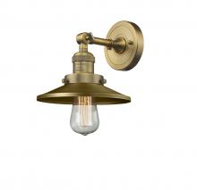 Innovations Lighting 203-BB-M4-LED - Railroad - 1 Light - 8 inch - Brushed Brass - Adjustable Sconce