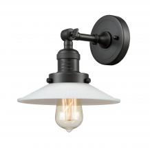 Innovations Lighting 203-BK-G1-LED - Halophane - 1 Light - 9 inch - Matte Black - Adjustable Sconce