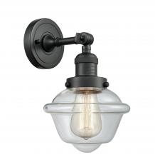 Innovations Lighting 203-BK-G532-LED - Oxford - 1 Light - 8 inch - Matte Black - Adjustable Sconce