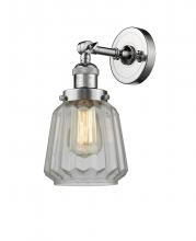 Innovations Lighting 203-PC-G142-LED - Chatham - 1 Light - 7 inch - Polished Chrome - Adjustable Sconce