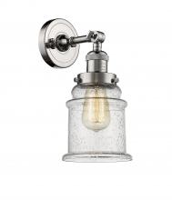 Innovations Lighting 203-PN-G184-LED - Canton - 1 Light - 7 inch - Polished Nickel - Adjustable Sconce