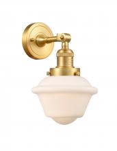 Innovations Lighting 203-SG-G531-LED - Oxford - 1 Light - 8 inch - Satin Gold - Adjustable Sconce