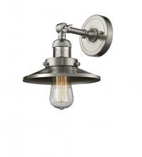 Innovations Lighting 203-SN-M2-LED - Railroad - 1 Light - 8 inch - Brushed Satin Nickel - Adjustable Sconce