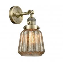 Innovations Lighting 203SW-AB-G146 - Chatham - 1 Light - 7 inch - Antique Brass - Adjustable Sconce
