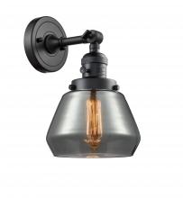 Innovations Lighting 203SW-BK-G173 - Fulton - 1 Light - 7 inch - Matte Black - Adjustable Sconce