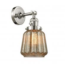 Innovations Lighting 203SW-PN-G146 - Chatham - 1 Light - 7 inch - Polished Nickel - Adjustable Sconce