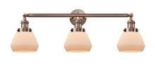 Innovations Lighting 205-AC-G171-LED - Fulton - 3 Light - 30 inch - Antique Copper - Bath Vanity Light