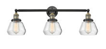 Innovations Lighting 205-BAB-G172-LED - Fulton - 3 Light - 30 inch - Black Antique Brass - Bath Vanity Light