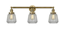 Innovations Lighting 205-BB-G142-LED - Chatham - 3 Light - 30 inch - Brushed Brass - Bath Vanity Light