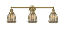 Innovations Lighting 205-BB-G146 - Chatham - 3 Light - 30 inch - Brushed Brass - Bath Vanity Light