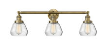 Innovations Lighting 205-BB-G172-LED - Fulton - 3 Light - 30 inch - Brushed Brass - Bath Vanity Light