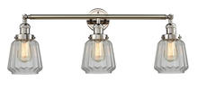 Innovations Lighting 205-PN-G142-LED - Chatham - 3 Light - 30 inch - Polished Nickel - Bath Vanity Light
