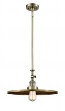 Innovations Lighting 206-AB-MFR-AB-16-LED - Appalachian - 1 Light - 16 inch - Antique Brass - Stem Hung - Adjustable Mini Pendant