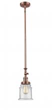 Innovations Lighting 206-AC-G184-LED - Canton - 1 Light - 6 inch - Antique Copper - Stem Hung - Adjustable Mini Pendant