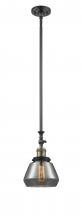 Innovations Lighting 206-BAB-G173-LED - Fulton - 1 Light - 7 inch - Black Antique Brass - Stem Hung - Adjustable Mini Pendant
