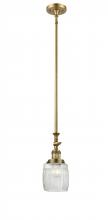 Innovations Lighting 206-BB-G302-LED - Colton - 1 Light - 6 inch - Brushed Brass - Stem Hung - Adjustable Mini Pendant