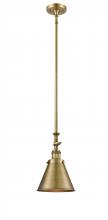 Innovations Lighting 206-BB-M13-BB-LED - Appalachian - 1 Light - 8 inch - Brushed Brass - Stem Hung - Adjustable Mini Pendant