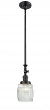 Innovations Lighting 206-BK-G302-LED - Colton - 1 Light - 6 inch - Matte Black - Stem Hung - Adjustable Mini Pendant