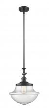 Innovations Lighting 206-BK-G544-LED - Oxford - 1 Light - 12 inch - Matte Black - Stem Hung - Adjustable Mini Pendant