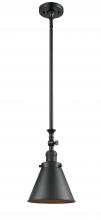 Innovations Lighting 206-BK-M13-BK-LED - Appalachian - 1 Light - 8 inch - Matte Black - Stem Hung - Adjustable Mini Pendant
