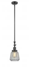 Innovations Lighting 206-OB-G142-LED - Chatham - 1 Light - 7 inch - Oil Rubbed Bronze - Stem Hung - Adjustable Mini Pendant