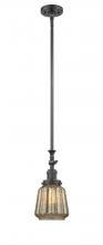 Innovations Lighting 206-OB-G146-LED - Chatham - 1 Light - 7 inch - Oil Rubbed Bronze - Stem Hung - Adjustable Mini Pendant