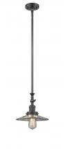 Innovations Lighting 206-OB-G2-LED - Halophane - 1 Light - 9 inch - Oil Rubbed Bronze - Stem Hung - Adjustable Mini Pendant