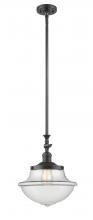 Innovations Lighting 206-OB-G542-LED - Oxford - 1 Light - 12 inch - Oil Rubbed Bronze - Stem Hung - Adjustable Mini Pendant