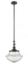 Innovations Lighting 206-OB-G544-LED - Oxford - 1 Light - 12 inch - Oil Rubbed Bronze - Stem Hung - Adjustable Mini Pendant