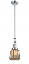 Innovations Lighting 206-PC-G146 - Chatham - 1 Light - 7 inch - Polished Chrome - Stem Hung - Adjustable Mini Pendant