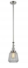 Innovations Lighting 206-PN-G142-LED - Chatham - 1 Light - 7 inch - Polished Nickel - Stem Hung - Adjustable Mini Pendant