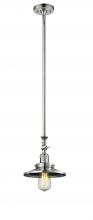 Innovations Lighting 206-PN-M1-LED - Railroad - 1 Light - 8 inch - Polished Nickel - Stem Hung - Adjustable Mini Pendant