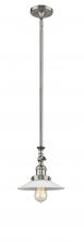 Innovations Lighting 206-SN-G1-LED - Halophane - 1 Light - 9 inch - Brushed Satin Nickel - Stem Hung - Adjustable Mini Pendant