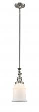 Innovations Lighting 206-SN-G181-LED - Canton - 1 Light - 6 inch - Brushed Satin Nickel - Stem Hung - Adjustable Mini Pendant
