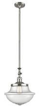 Innovations Lighting 206-SN-G544-LED - Oxford - 1 Light - 12 inch - Brushed Satin Nickel - Stem Hung - Adjustable Mini Pendant