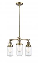 Innovations Lighting 207-AB-G312-LED - Dover - 3 Light - 17 inch - Antique Brass - Stem Hung - Chandelier