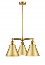 Innovations Lighting 207-SG-M13-SG-LED - Appalachian - 3 Light - 21 inch - Satin Gold - Stem Hung - Chandelier